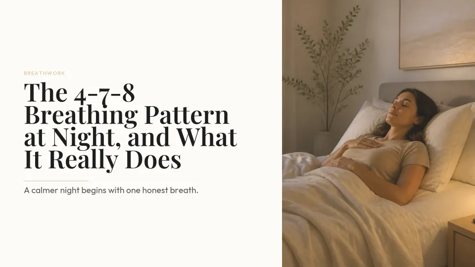 The 4-7-8 Breathing Pattern at Night, and What It Really Does