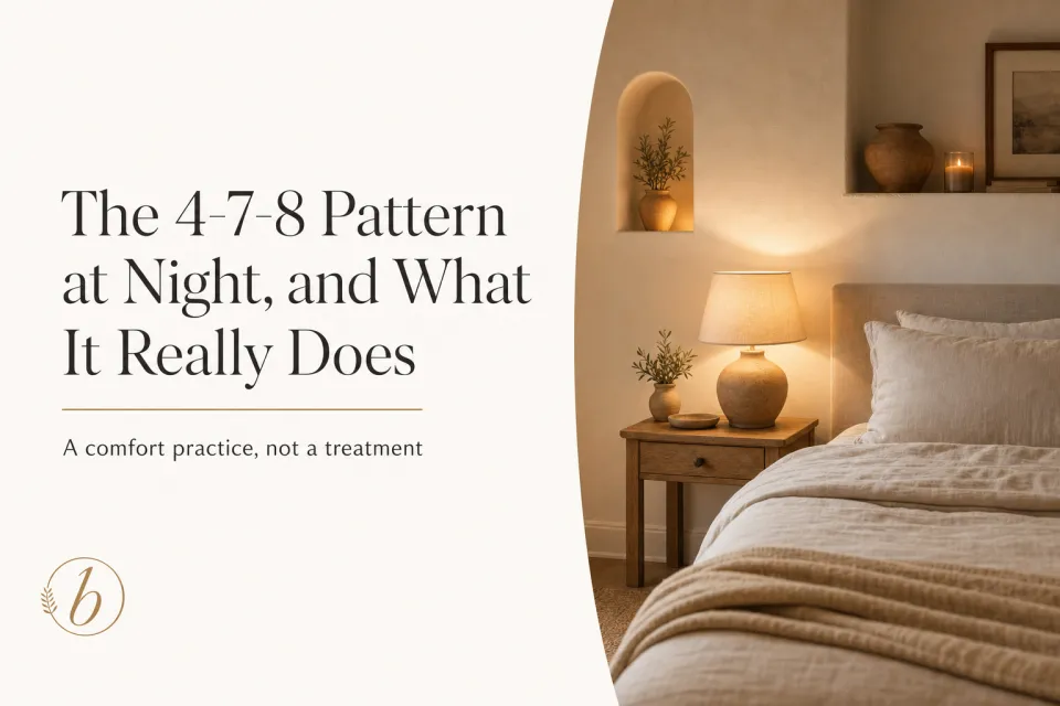The 4-7-8 Breathing Pattern at Night, and What It Really Does