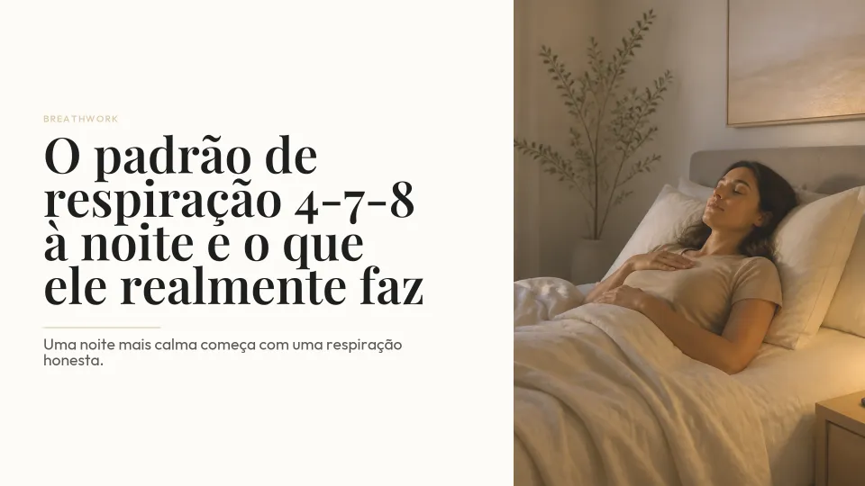 O padrão de respiração 4-7-8 à noite e o que ele realmente faz